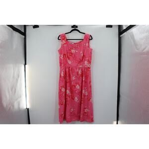 Vintage 1960s Malia Pink Floral Dress